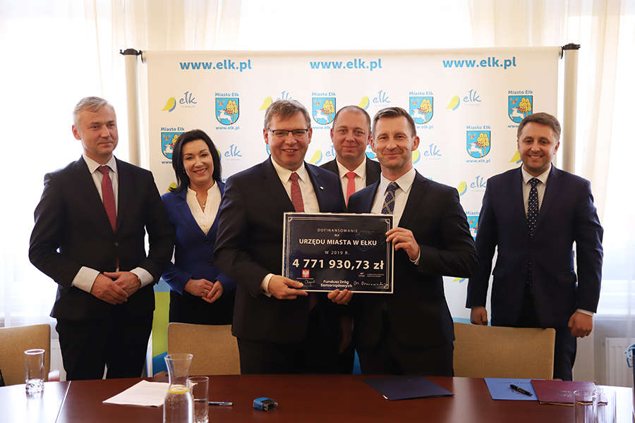 podpisanie umowy na dofinansowanie pierwszego etapu budowy małej obwodnicy Ełku